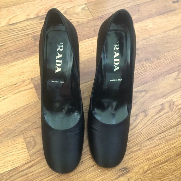 Vintage Prada Satin Heels - Picture 1 of 3
